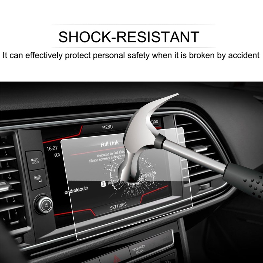 RUIYA Car Screen Protector For Leon X-Perience 8 Inch GPS Navigation Touch Center Display Auto Interior Accessories