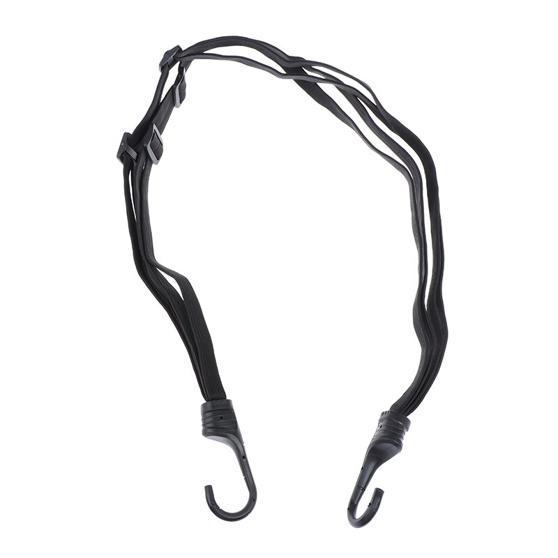 90cm Motorcycle Helmet Straps 2 Hooks Luggage Retractable Elastic Rope Fixed Strap Net Belt: Default Title