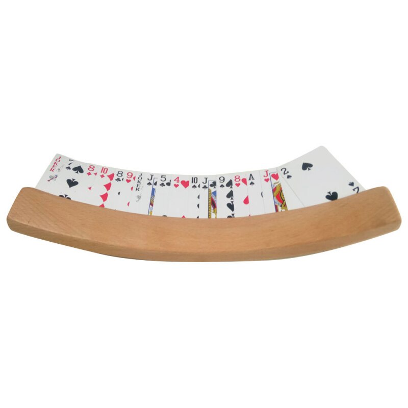 2 teile/satz Holz Hände-Freies Spielkarte Halter Brettspiel Poker Sitz Faul Poker Basis