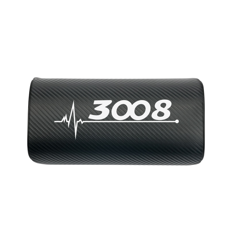 Coche cuello almohada ambos lado de la pu de cuero reposacabezas para Peugeot 206, 207, 208, 306, 307, 308, 407, 408 508 3008 accesorios de coche