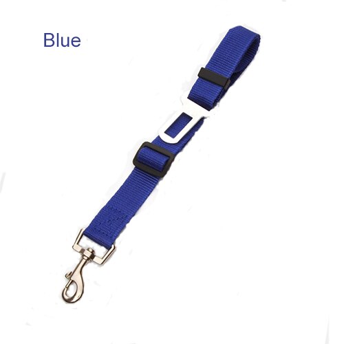 Voertuig Auto Huisdieren Puppy Seat Lead Leash Hond Harnas Voertuig Gordel Dierbenodigdheden Reizen Clip Verstelbare Pet Dog Veiligheid Seat riem: Blauw