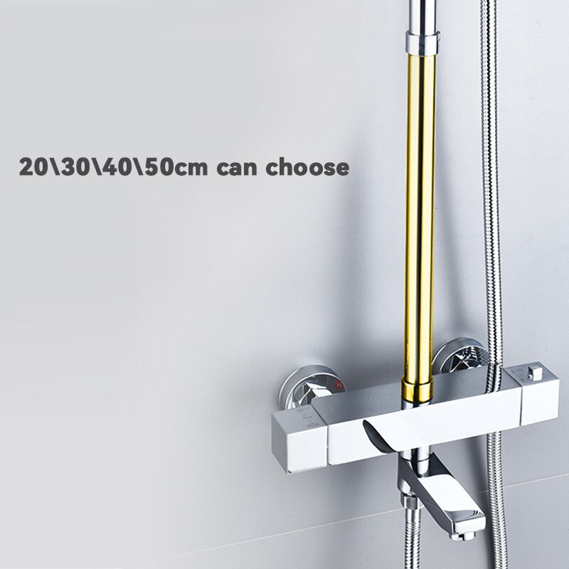 Dusche Verlängerung Grau Schwarz Dusche Verlängerung Stange Dusche Halterung 30\40\50 cm Dusche Verlängerung Stange Steigleitung Rohr Schlecht zubehör