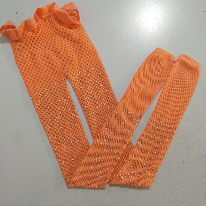 Kids Baby Meisje Strass Netkousen Kinderen Meisje Mesh Panty Pailletten Pearl Hollow Out Panty Meisje Kousen: H