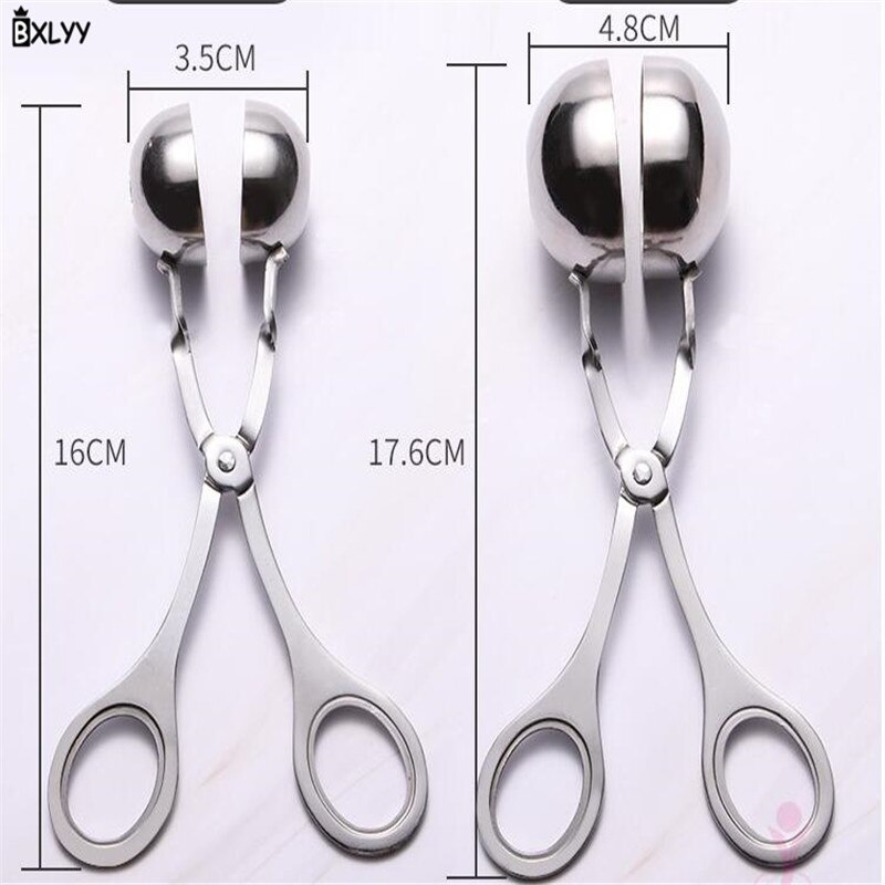 Roestvrijstalen Gehaktbal Maker Grote Kleine Size Voedsel Clip Gehaktballen Maker Keuken Gereedschap Keuken Outils Accessoires Voor Kitchen.8z