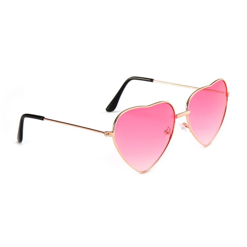 Femmes en forme de coeur sans monture lunettes de – Grandado