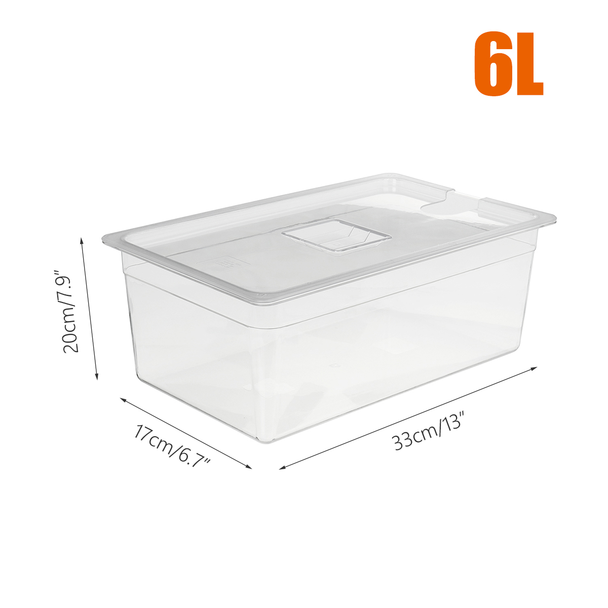 6L 11L Sous Vide Container Wasser Panzer mit Deckel für Zirkulator Sous Vide Kochen Eintauchen Langsam Herde Kochen Werkzeug: 6L