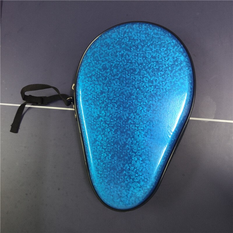 Gourd Table Tennis Case Hard PU Waterproof Table Tennis Racket Bag Table Tennis Accessories: Blue