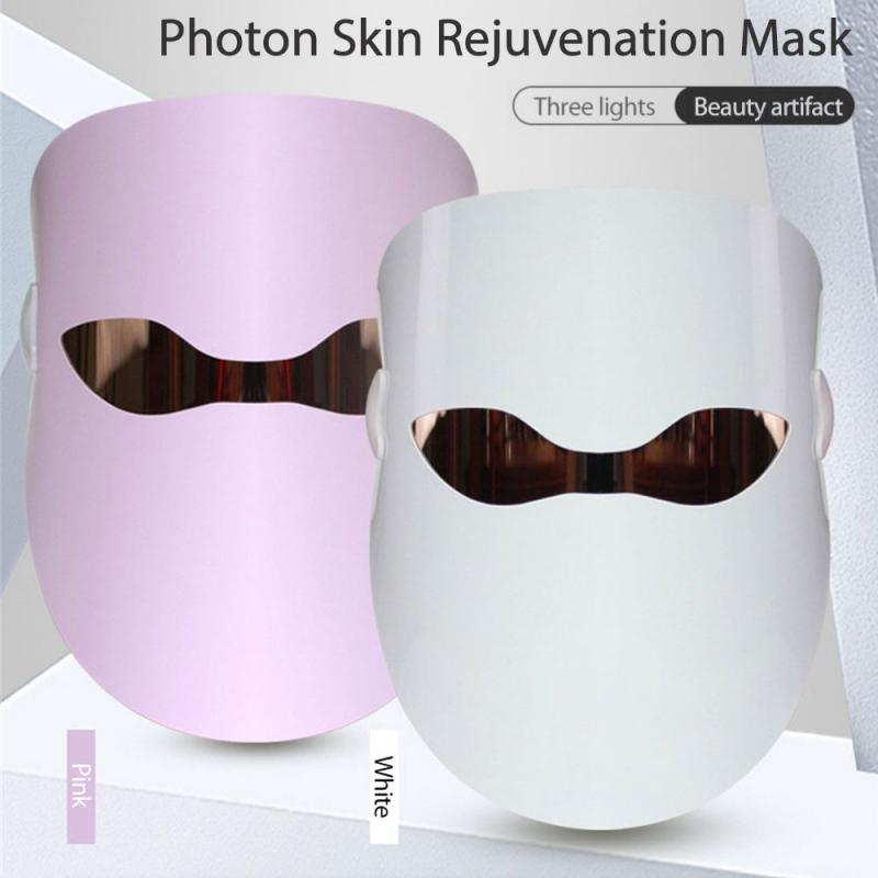 Light LED Facial Mask Skin Rejuvenation LED Mask Phototherapy Face Care Beauty Anti Acne Whitening Wrinkle Removal Face LED Mask