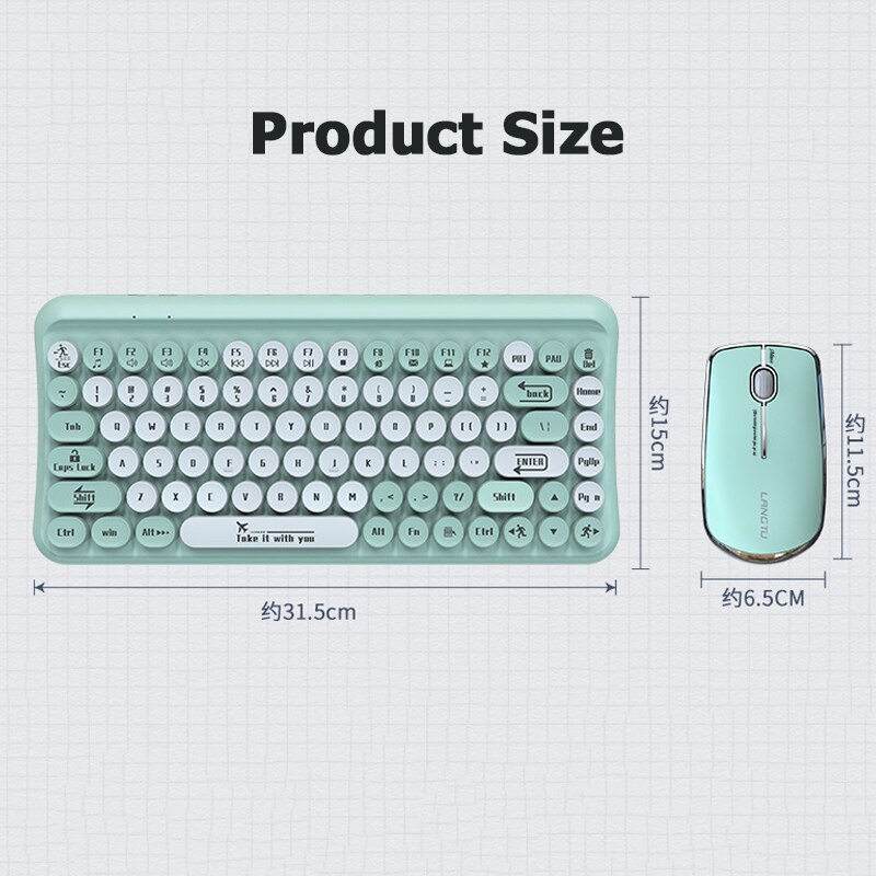 Set tastiera Wireless per MacBook PC Gamer Computer Laptop tastiera da gioco Kit Mouse tastiera Gamer tastiera del Computer wirelesss