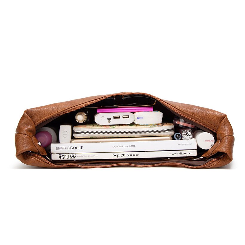 Grote Capaciteit Vrouwen Handtas Zachte Pu Lederen Schoudertas Verwijderbare Hand Strap Tote Mode Lederen Vrouwen Tassen