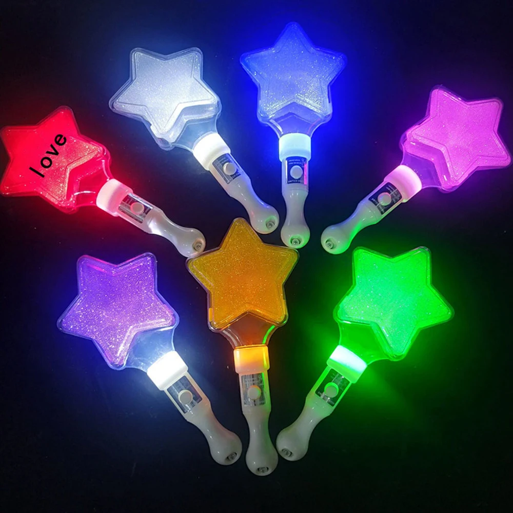 LED Large Five Star Flashing Stick for Parties, Concerts, and Events