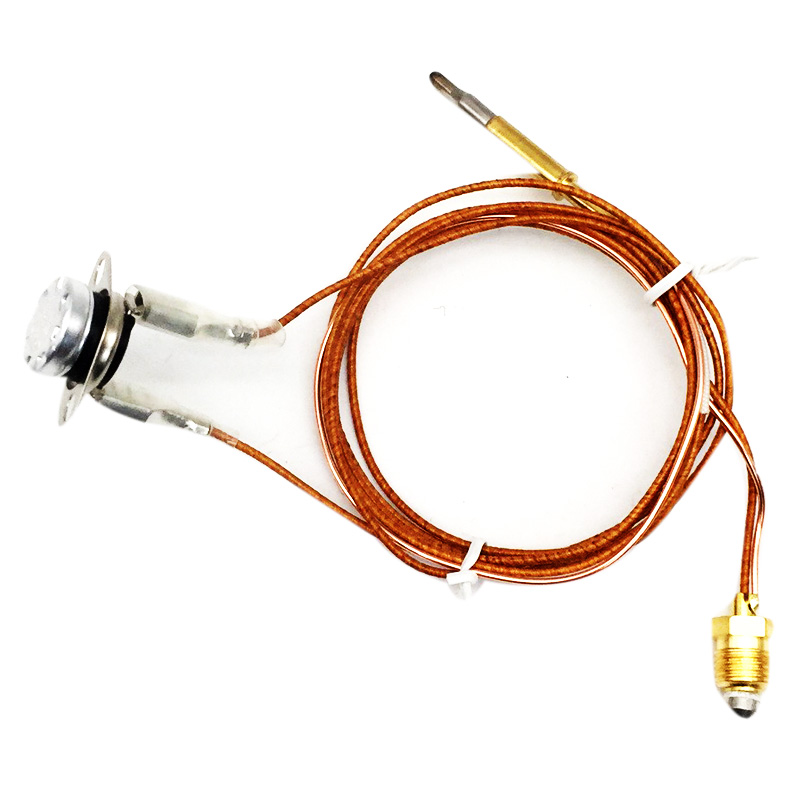 Un impostato M10x1 Friggitrice A gas pianoforte di Cottura Versato Terminali Filo della Termocoppia con Sensore di Temperatura con 6.3 millimetri Piatto