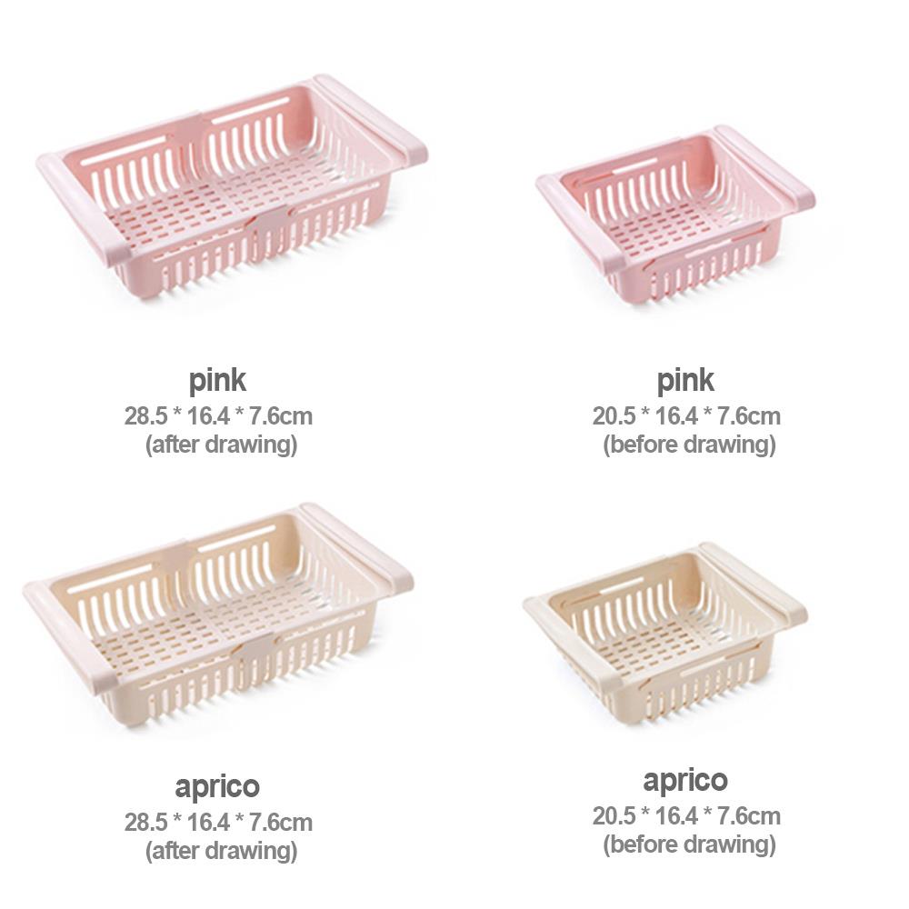 Pp køle- og frysebeholdere køleskabsholder pladsbesparende badeværelser multifunktionsskuffebeholdere til køleskab