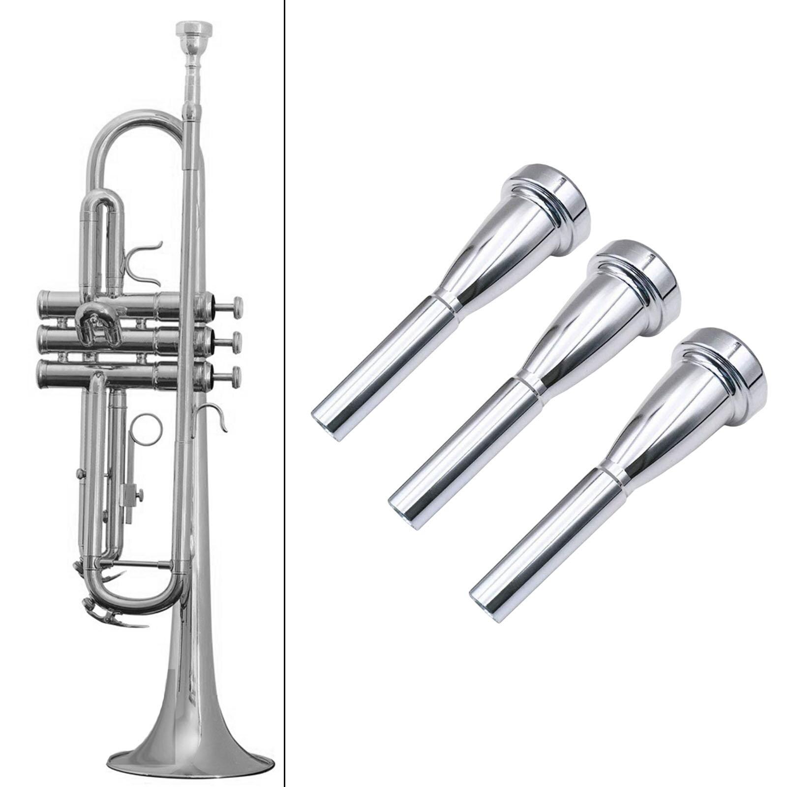 3x Trumpet Mouthpiece Musical Instruments Accessories for Beginners Students