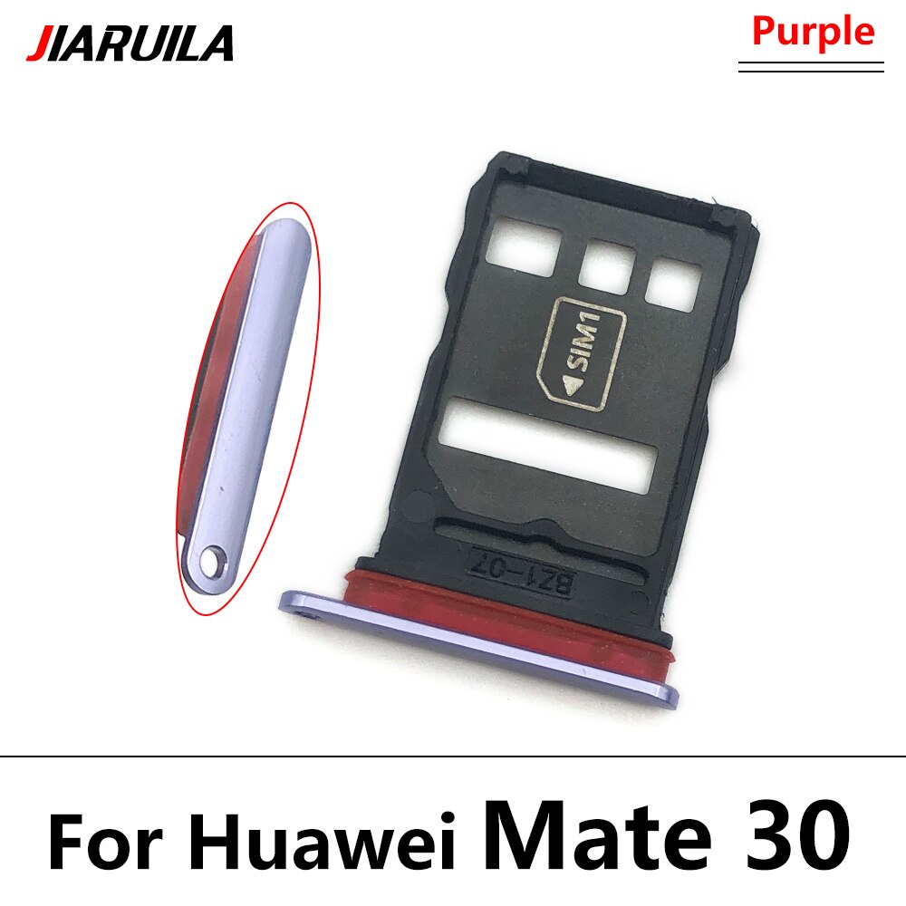 Ranura para tarjeta SIM, adaptador de soporte de bandeja SD para Xiaomi Pocophone POCO F2 Pro / Poco F3: Mate 30 Purple