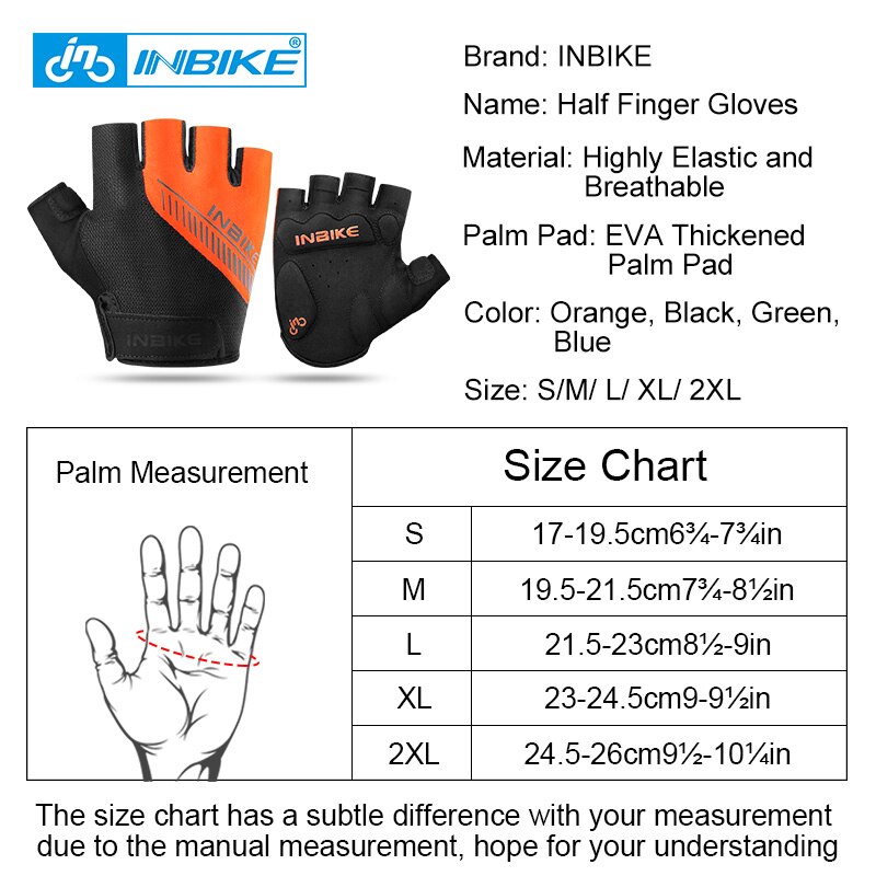 INBIKE Cycling Half Finger Gloves Summer Road Bike Gloves Men Women MTB Thickened Palm Pad Fitness Sports Bicycle Gloves BH008