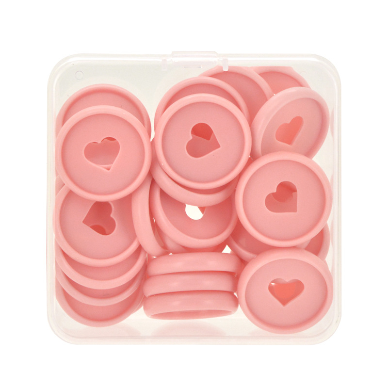 30 szt. Dyski rozszerzające 28mm wielokolorowe pierścienie wiążące do notebooków i planistów: 30 PCS light pink