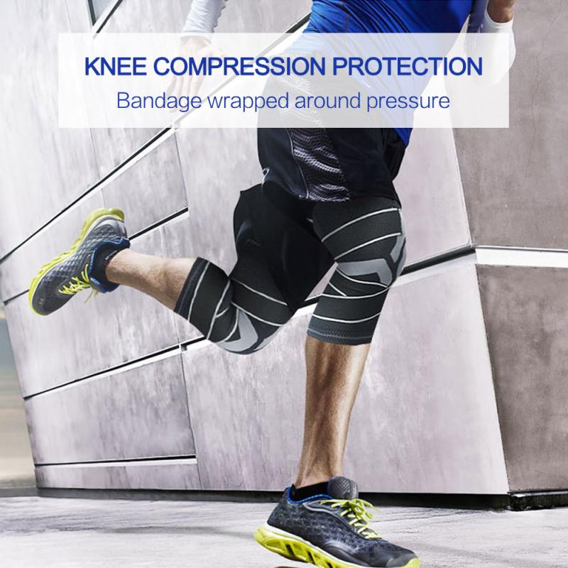 Kneepad Bandage Pressurized Elastic Knee Support Knee Brace Protector For Fitness Sport RunningBrace Protector