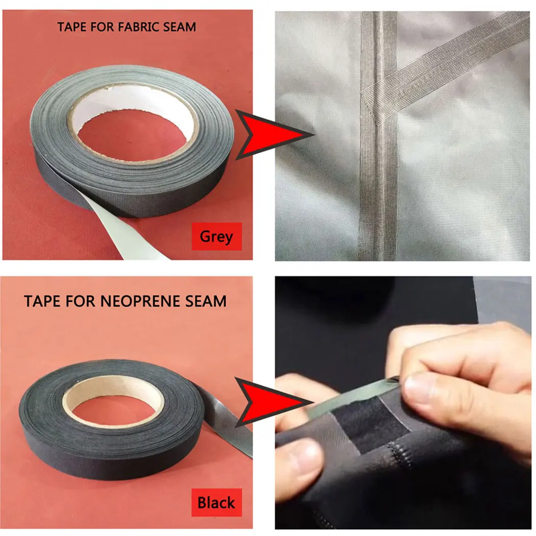 A roll Wetsuit Repair Tape Melt Iron on Seam Sealing Waterproof Patch Width 4CM for Neoprene Drysuit Clothing Wader Rain