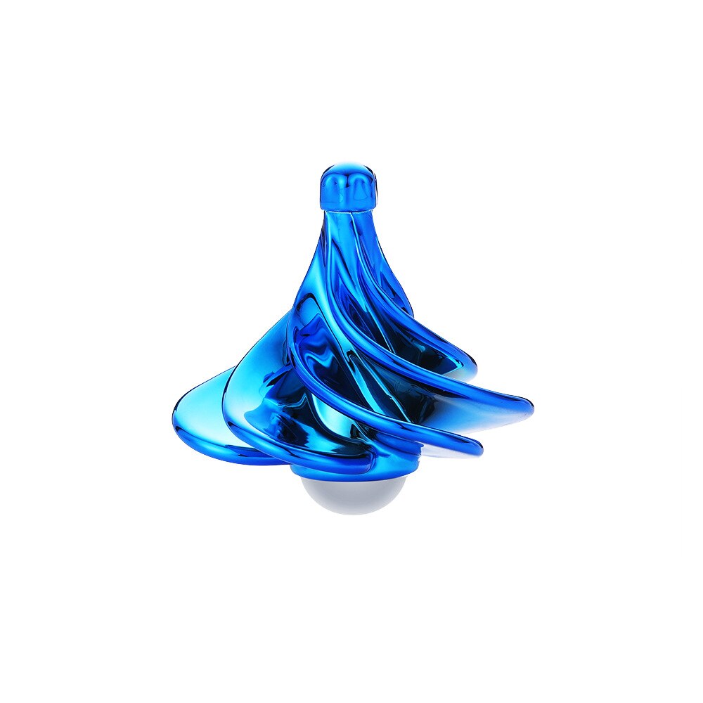 Pneumatisk gyro dekompression legetøj gyro farverig vindblæser gyro pneumatisk snurrende top