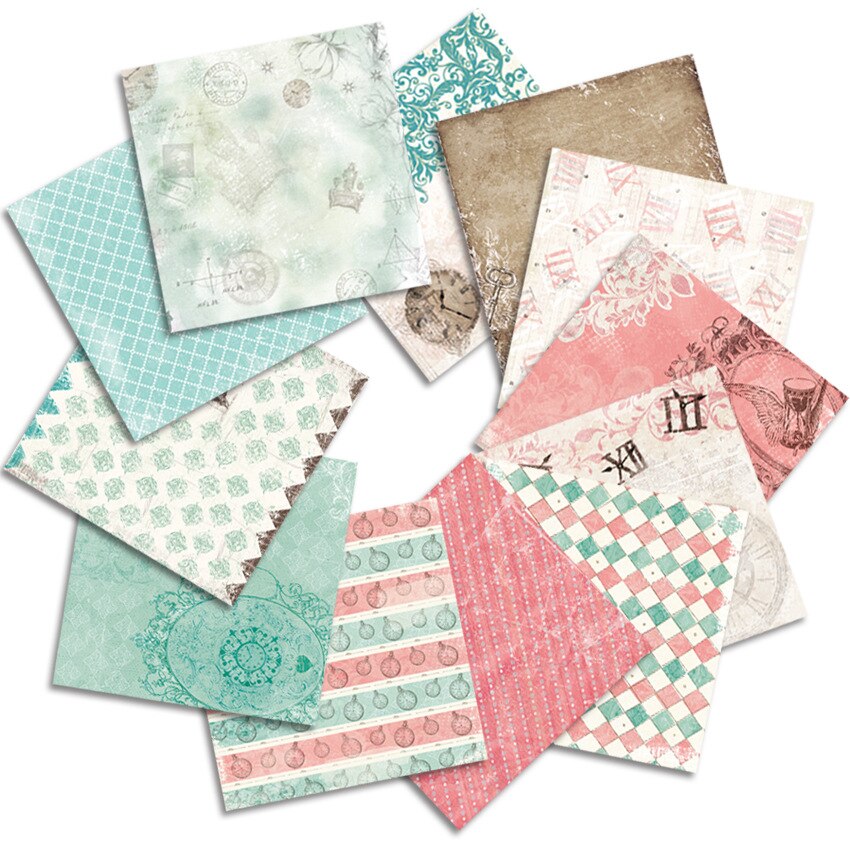 24 sheets 6"X6"Paper Moment to pack Pattern Scrapbooking paper pack handmade craft paper craft Background pad
