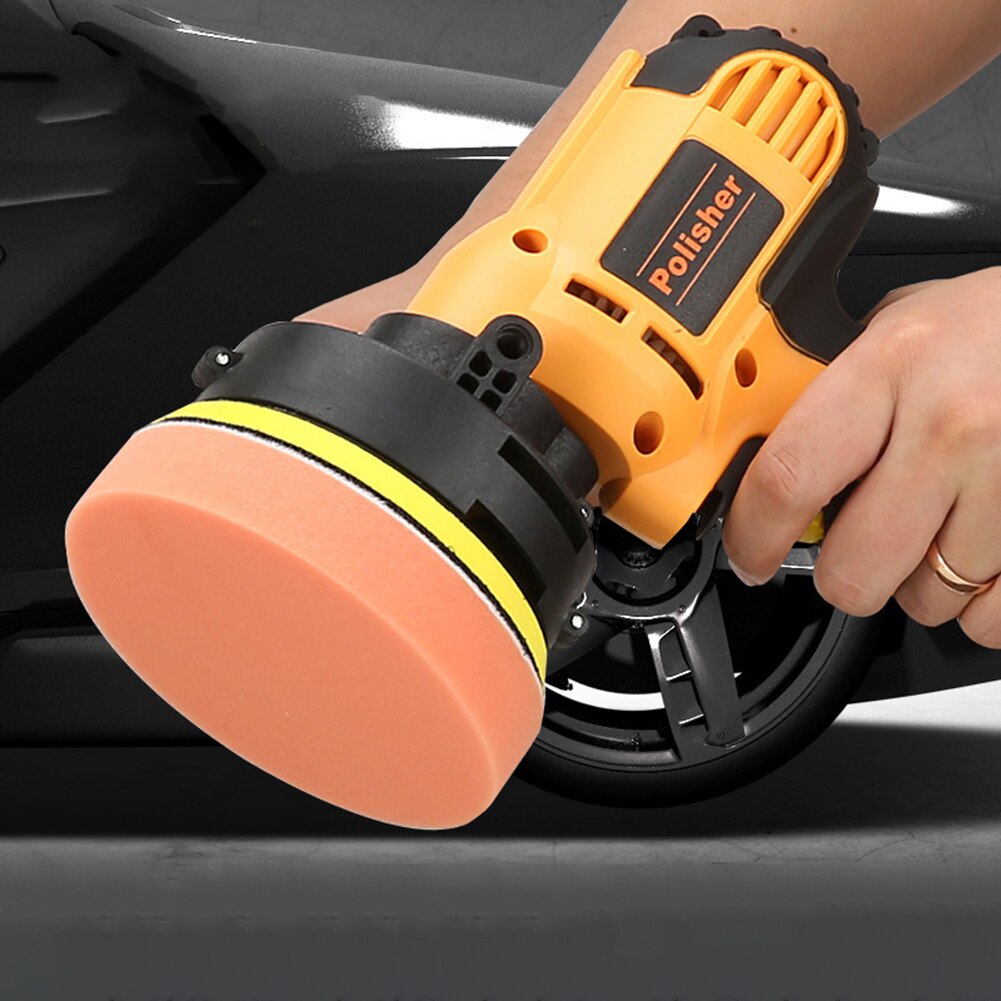 ABS Polishing Machine Adjustable Black + Yellow Car Machine Electric Low Noise Quiet Grinding Speed Automatic