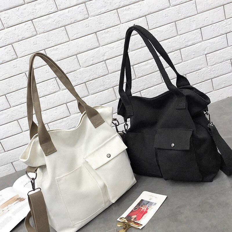 Ins canvas tas dames schoudertas zuid-korea wild chic schoudertas harajuku japanse ulzzang studenten laptoptas