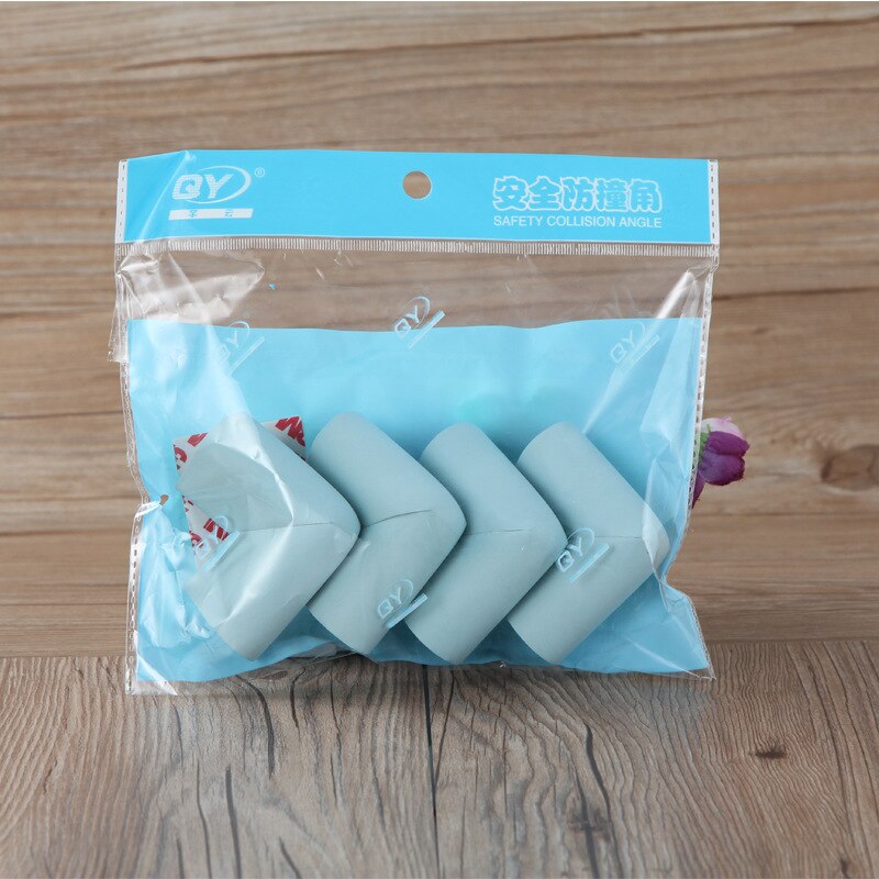 12 Pcs U Vorm Foam Baby Veiligheid Hoek Tafel Protector Edge Corner Guards Kinderen Veiligheid Producten Proof Kussen Guard Protector: Blue