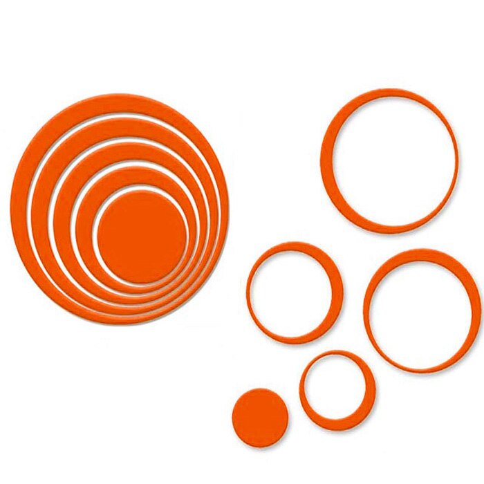 ! boligindretning cirkler stereo aftagelig 3d kunst væg klistermærke til børneværelset mærkat diy plakat adesivo de parede  oc16: Orange