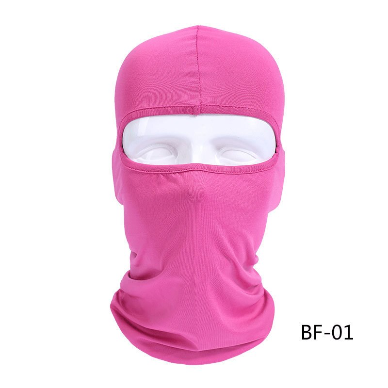 Zomer Motorfiets Gezichtsmasker Bivakmuts Gezicht Shield Biker Gezichtsmasker Motorfiets Winddicht Lycra Motorfiets Masker Mascara Moto: Roze