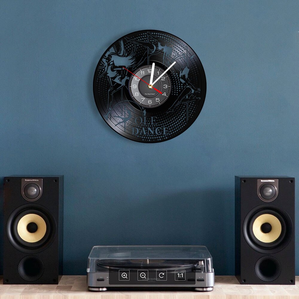 Reloj de pared con disco de vinilo de Pole Dance, arte de pared Vintage para Club nocturno, decoración de tubo de acero, reloj de pared de baile hecho a mano, de bailarinas