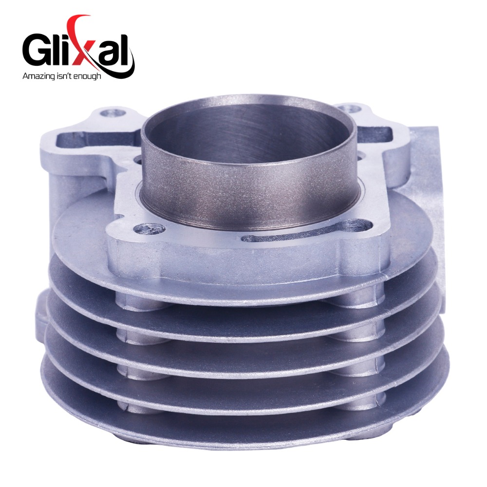 Glixal GY6 100cc 50mm Scooter Engine 4-stroke 139QMB 139QMA Moped Big Bore Cylinder Rebuild Kit Cylinder Head assy (69mm Valve)