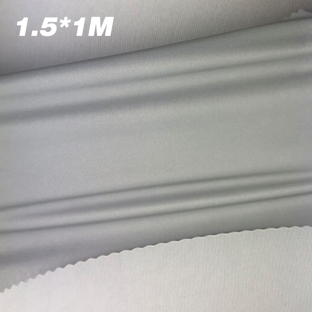 Silver Reflective Fabric By Yard High Shine Fabric Silver At Night for Clothing PatchWork Sewing Art: Stretchy