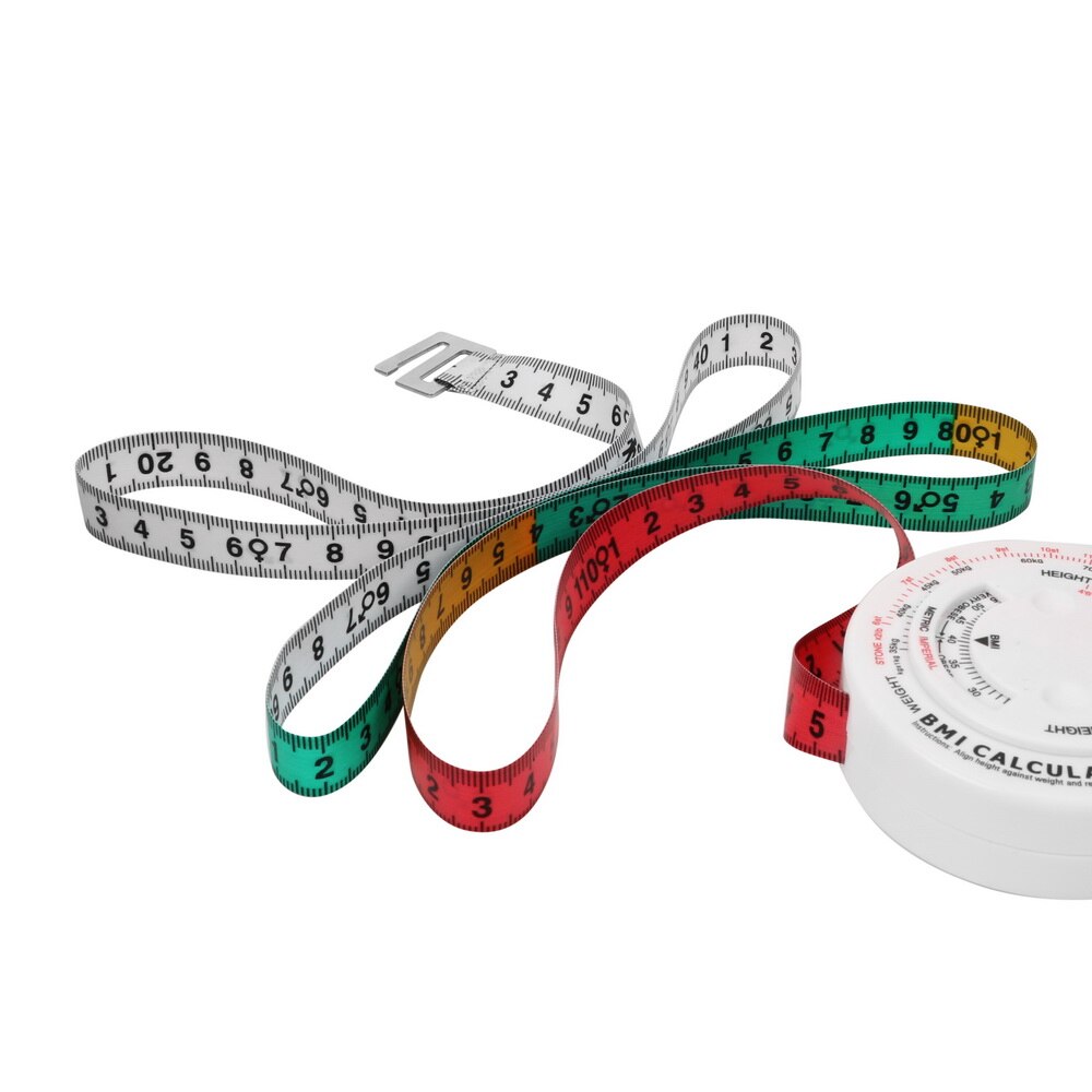 Niceyard 150cm bmi body mass index for diæt vægttab målebånd værktøj udtrækkeligt målebånd lommeregner måleværktøj