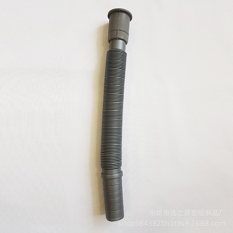 Plastic Ridge Sewer Pipe Washbasin Sewer Pipe Gray Soft Silcone Head Blow-molded Hose Wash Basin Sewer Pipe Hose