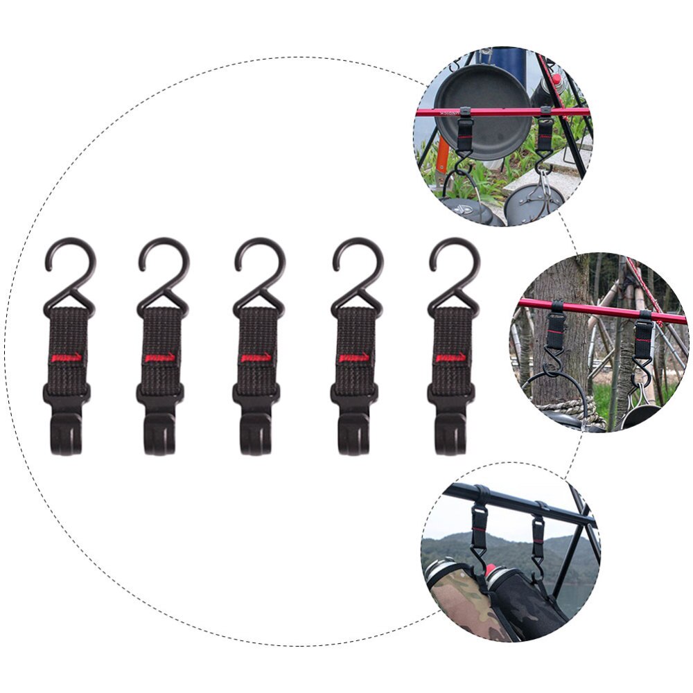 5Pcs Outdoor Camping Tent Pole Hook Camping Hook Outdoor Hook Hanging Hook for Outdoor Camping