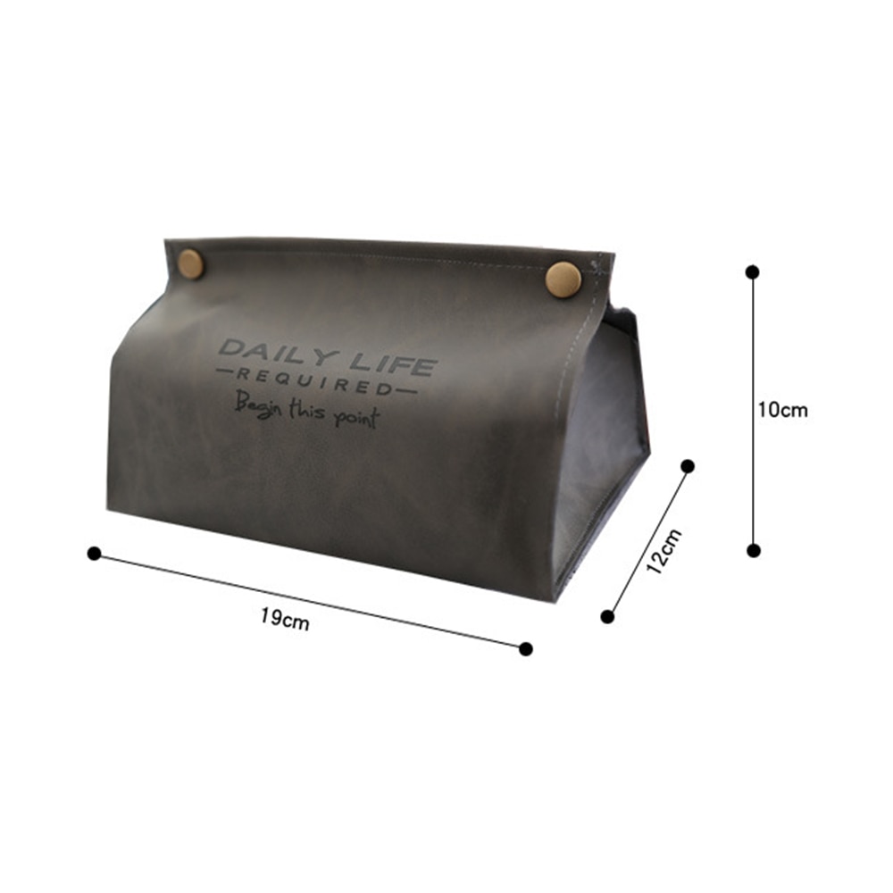 PU Lederen Handdoek Servet Weefsel Houder Container Tissue Doos Papier Dispenser Tissue Houder Case voor Office Home Decoratie