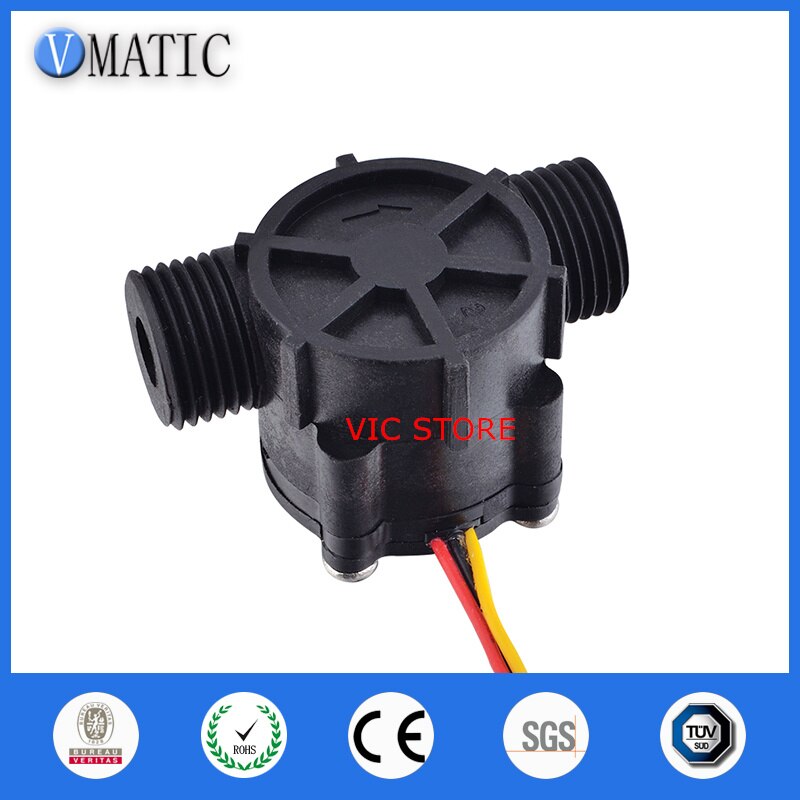 Micro Meter Liquid Hall Effect Magnetic Switch VCA168-4 Water Flow Rate Sensor
