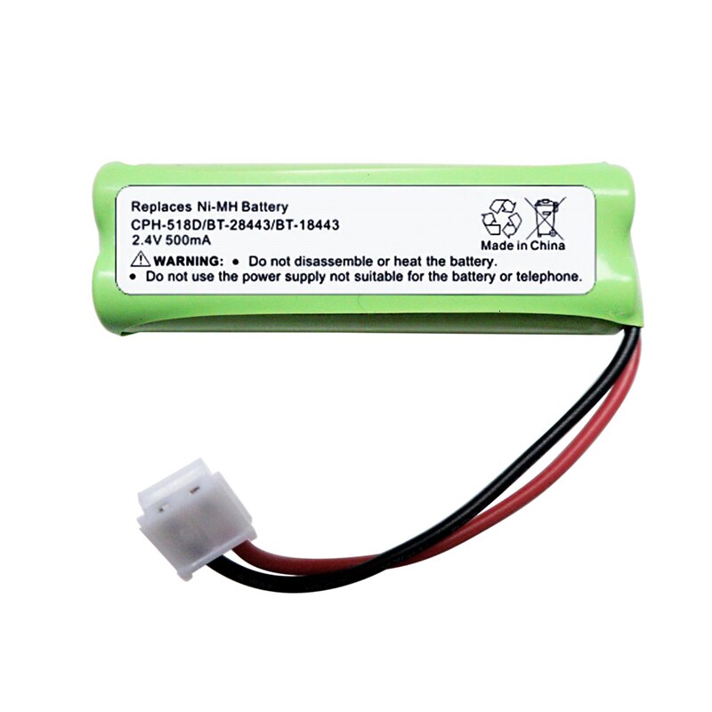 Original 2.4v 500 mah bateria de substituição para CPH-518D BT-28443 bt18443 casa telefone walkie talkie 2.4v bateria recarregável nimh: Ouro / Dourado