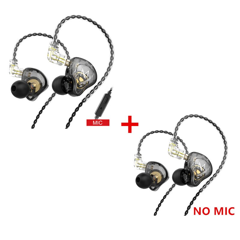 Najnowsze słuchawki douszne TRN MT1 Dynamiczny monitor DJ IEM Słuchawki douszne HIFI Sportowe słuchawki z redukcją szumów TRN M10 TA1 ST1 V90s T300 X7: WHITE