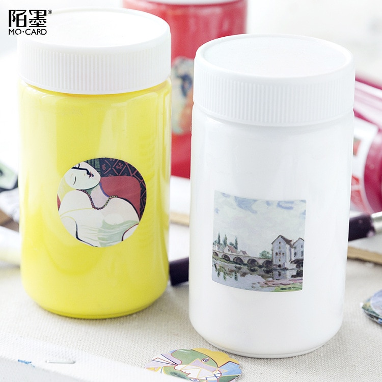 Scrapbooking Label Sticker 45 Pcs/lot Art Museum Mini Paper Sticker Decoration Diy Ablum Diary Memo Pads Kawaii Stationery