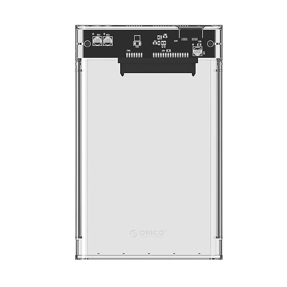 Orico 2139U3-CR Transparante 2.5in Sata USB3.0 5Gbps Hdd Externe Harde Schijf Behuizing Tool Gratis Case: Default Title