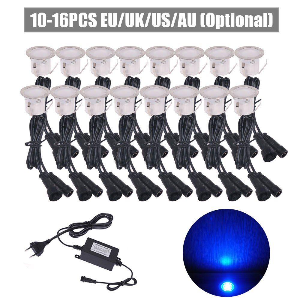 LED Deck Licht Bausatz DC 12V Wasserdicht Unterirdischen licht 2835 Edelstahl Einbau Garten Lampen Treppen draussen LED-strahler