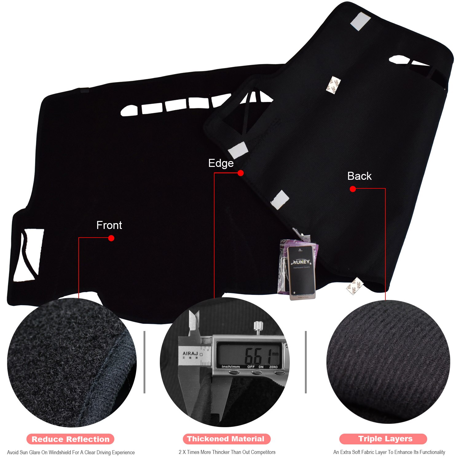 Auto Dashboard Cover Voor Kia Picanto X-Line Ochtend Dash Board Dash Mat Pad Tapijt Cover auto Tapijt Schaduw Dashmat