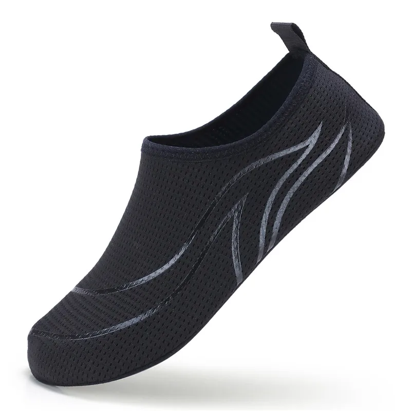 Summer Soft Women's Aqua Shoes Lightweight Couple Water Shoes Quick-drying Male Beach Shoes Flexible Casual Sneakers Anti-slip: Navy Blue / 39