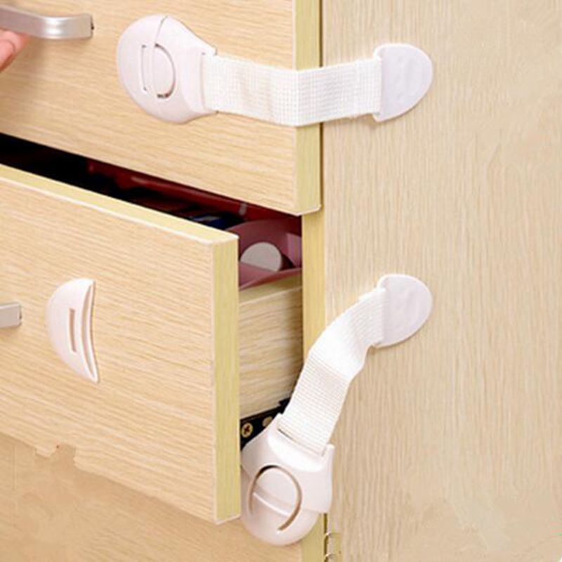 10Pcs/Lot Baby Drawer Lock Children Security Protection Drawer Door Locks Cabinet Cupboard Safety Kids Locks For Wardrobe: Default Title