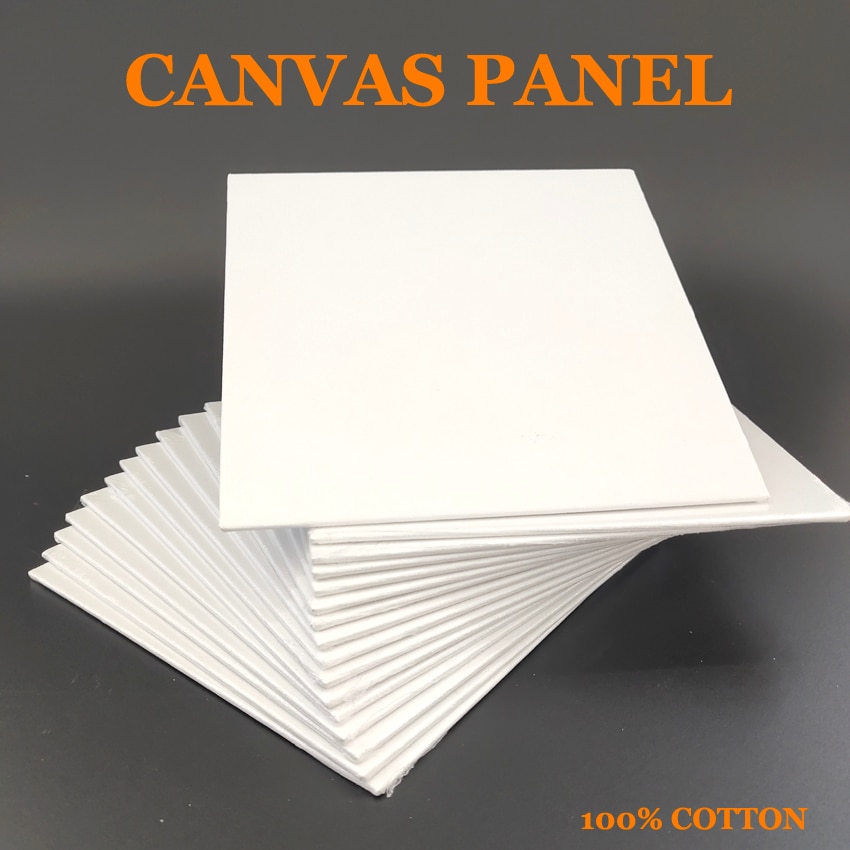20 x 25cm blank målarduk panelbräda 8 " x10 " för akryloljefärg syrafri vit bomull i flera storlekar för konstnärsstudenter och barn