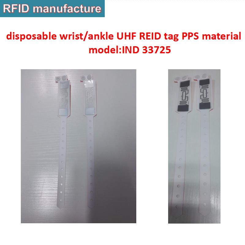 uhf rfid tag Impinj Monza R6 PPS Waterproof Proximity Smart Card wrist ankle bracelet ID card in running race hospital personnel
