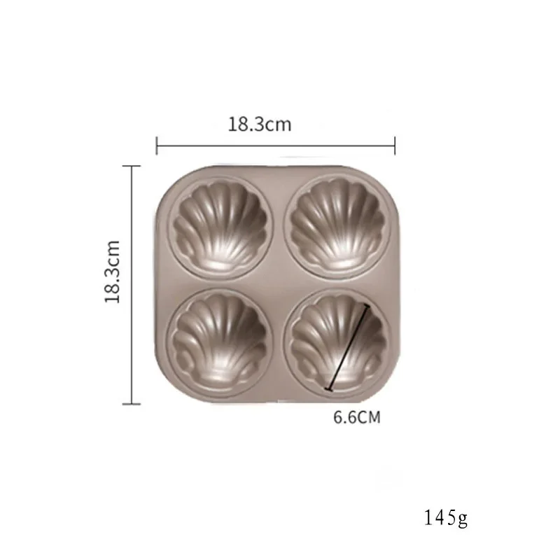 Stampo da forno a forma di conchiglia Biscotto antiaderente Vassoio per Madeleine Pan Acciaio al carbonio Stampo per torta per biscotti al cioccolato Bakeware per la cucina: Rosa