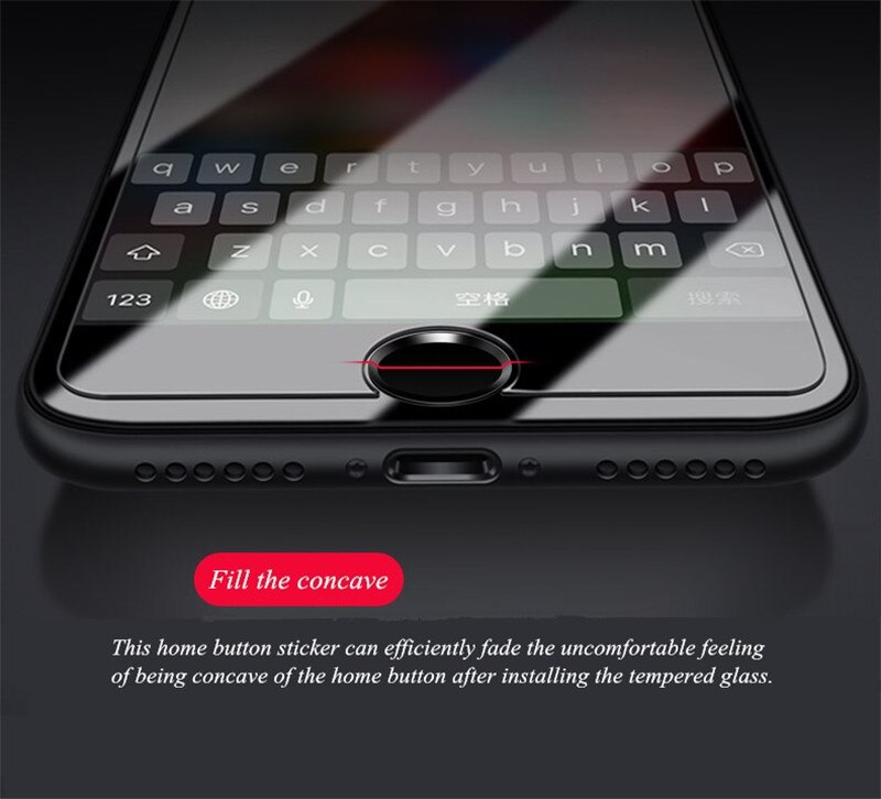 Aluminum Touch ID Home Button Sticker for Apple iPhone 5 5S SE 6 S 6S 7 8 Plus iPad Pro Fingerprint Skin mobile Phone Stickers